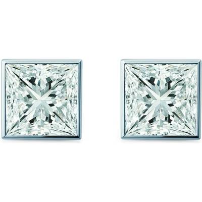 SAVICKI Náušnice Pure biele zlato, laboratórne diamanty PURE-K-PR-050-LAB-B