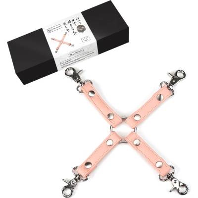Ограничаващ аксесоар за маншети - Organosilicon Hogtie Pink Silver (LIEBESE018)
