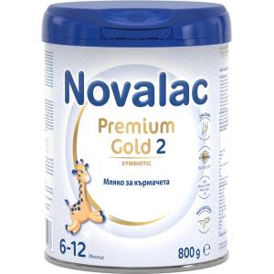 Medis Адаптирано мляко за кърмачета Novalac - Premium Gold 2, 800 g (1901100000) - baby