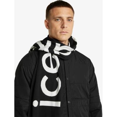 Icebreaker Merino Scarf black/ecru hthr