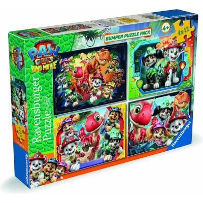 RAVENSBURGER Tlapková patrola Dinosaurie film 4x42 dielov