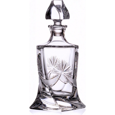 Bohemia Crystal Ručně broušená láhev na whisky, rum a destiláty Mašle 850ml