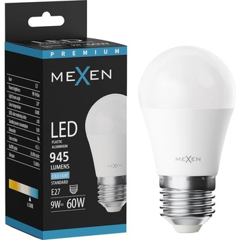 Mexen Nova LED крушка E27, G45, 9W, Студена - 6500K, 945 lm - L101-E27-0965-01 (L101-E27-0965-01)
