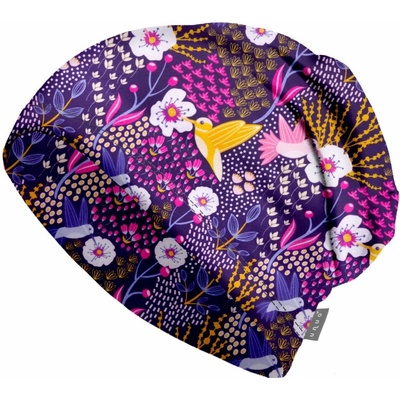 Unuo Detská fleecová čiapka Kolibrík