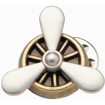 Ombre Clothing Метален декоративен щифт за дрехи с витло кремав Ombre Clothing Ombre Clothing | Byal | МЪЖЕ | ЕДИН РАЗМЕР