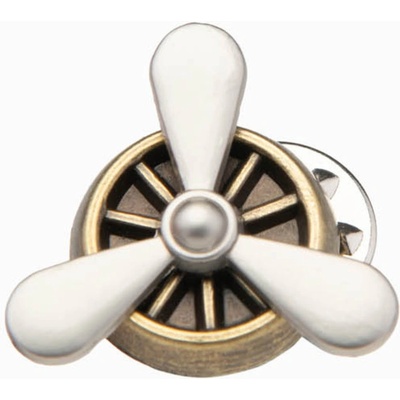 Ombre Clothing Метален декоративен щифт за дрехи с витло кремав Ombre Clothing Ombre Clothing | Byal | МЪЖЕ | ЕДИН РАЗМЕР