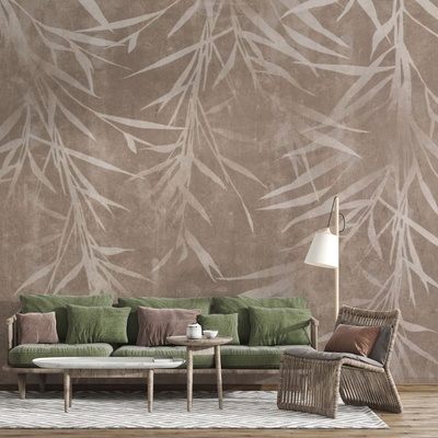 Decono Фототапет Падащи Листа в Кафяво