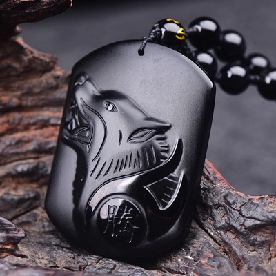 BudNej amulet nezávislosť a intuicie z obsidiánu MN6009