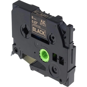 Pro Brother Съвместима лента с Brother TZ-314 / TZe-314, 6mm x 8m, златен печат / черен фон (tze314)