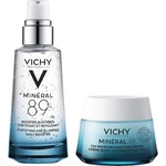 Vichy Minéral 89 Комплект - Хидратиращ гел-бустер и Лек хидратиращ крем, 2 x 50 ml