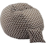 PUFRELAX Комплект Барбарон и декоративна възглавница 600л. King Size, Zippity Brown, Перящ се калъф, Пълнеж с микс от мемори пяна и дунапрен, Гама Premium (PUF-M-KP-PT-ZIB) - topmarket