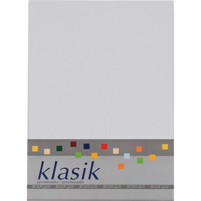 SCANquilt bavlna prostěradlo KLASIK světle šedé 260x270