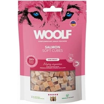 WOOLF pochoutka Soft Cubes Salmon 100 g