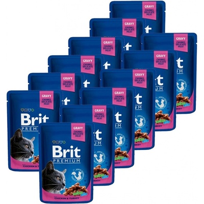Brit Premium Cat Chicken & Turkey 12 x 100 g