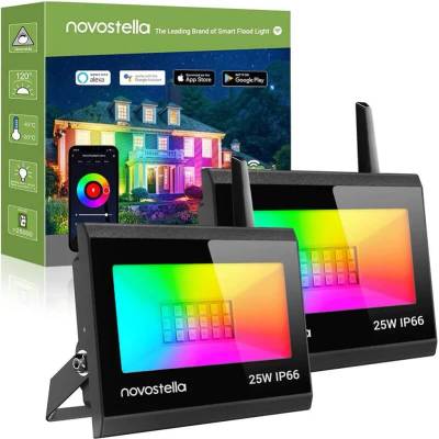 Novostella WiFi LED Прожектор Novostella Blaze Многоцветен RGB 25W - 2бр Комплект - 72935