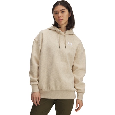Under Armour Essential FLC OS Hoodie béžová biela