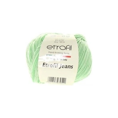 Příze Etrofil Jeans světle zelená 056