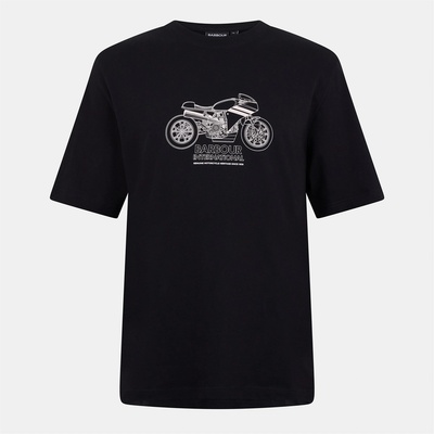 Barbour International Тениска Barbour International Topher Motorbike T-Shirt - Black
