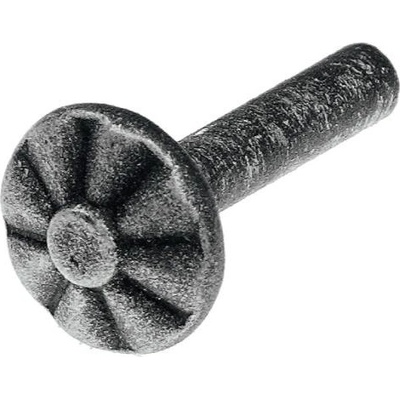 PSG Ozdobný nýt kovářský 64.022, 36 mm, pr. hlavy 18 mm, pr. trnu 6 mm, pro kované ploty, brány, zábradlí, mříže