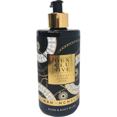DEXCLUSIVE течен сапун за ръце и тяло, Парфюмен аромат, 400мл, Msm