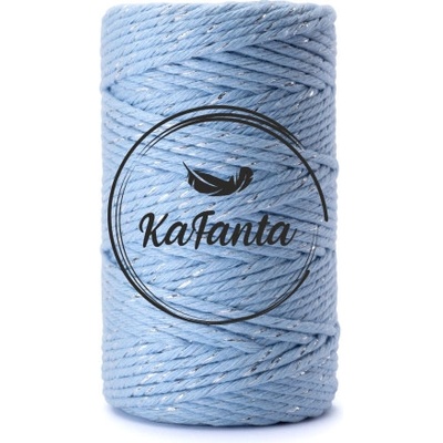 Macrame priadza Kafanta Premium 2mm/50m - Blue silver