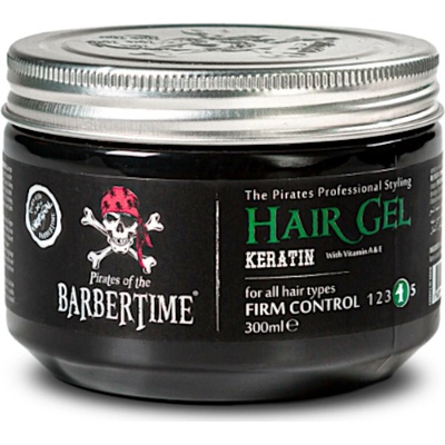 Barbartime Hair Gél Keratín silne tužiaci stylingový gél s keratínom 300 ml