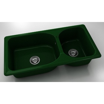 Image 1 of FAT Mивка Classic 214, Polymer marble, 09 Зелен гранит, с включен сифон