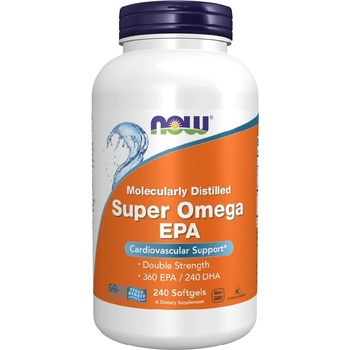 NOW NOW Super Omega EPA Molecularly Distilled, 240 Softgels