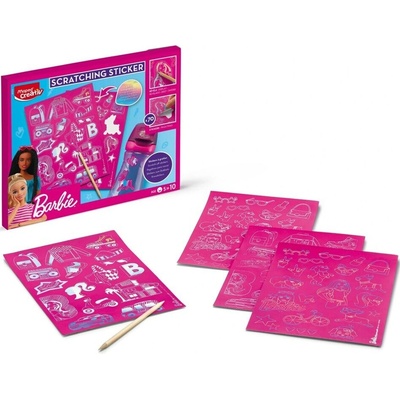 Maped vyškrabávacie nálepky Barbie