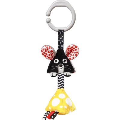 BabyOno Kontrastné zmyslová hrkálka Mouse