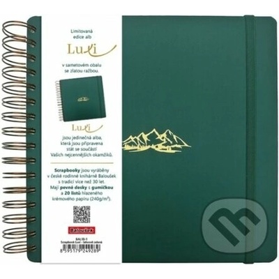 Scrapbook Luxi - 210x210 - lamino - lahvově zelená