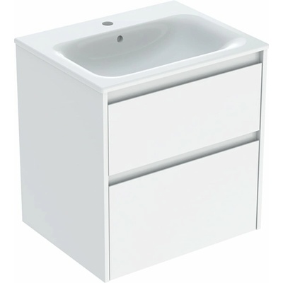 Geberit Selnova Square umývadlo so skrinkou 60 cm biela 504.138.01.1