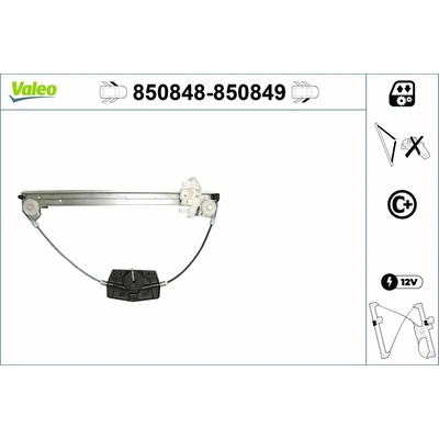Mechanizmus zdvíhania okna VALEO 850848