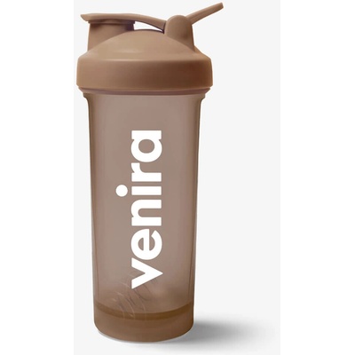 VENIRA shaker PRO s poutkem, tmavě hnědý - 600 ml