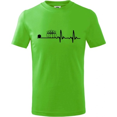 Kolky EKG tričko detské Apple Green