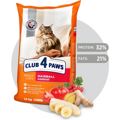 Club 4 Paws kurča pre sterilizované mačky 14 kg