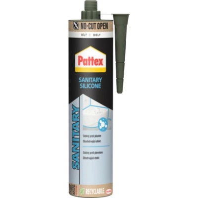 PATTEX Sanitačný silikón, biely, 280 ml
