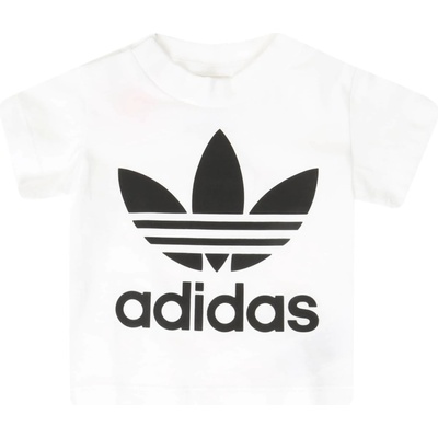 Adidas Тениска 'Trefoil' бяло, размер 74