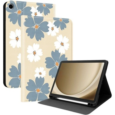 VSETKONAMOBIL 133253 ART Zaklápacie puzdro pre Samsung Galaxy Tab A9+ / Galaxy Tab A11+ BLUE DAISY