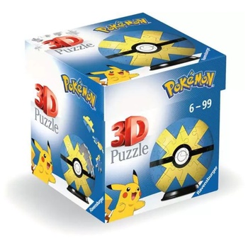 Ravensburger 3D пъзел, Ravensburger, Pokemon Quick Ball, 55 части (11580) (11580)