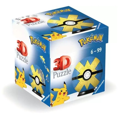 Ravensburger 3D пъзел, Ravensburger, Pokemon Quick Ball, 55 части (11580) (11580)
