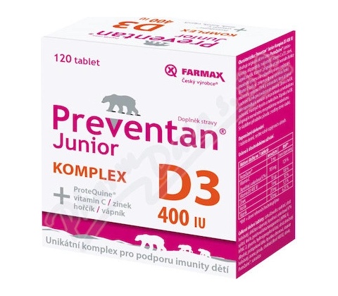 Preventan Junior Komplex D3 400IU 120 tabliet