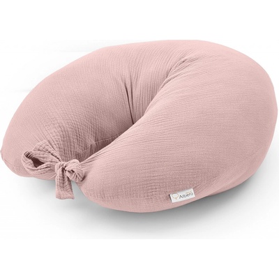 Albero Mio Mušelínový kojící polštář PUDROVĚ RŮŽOVÁ – Zboží Mobilmania