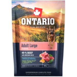 ONTARIO Проба Ontario Adult Large Beef & Brown Rice 0, 1kg (214-13168)