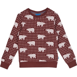 finkid Детски вълнен пуловер Finkid Kid's Uniikki Nordik Wool jumper - Cranberry - размер 140/150 (EU) (704-5484-0117)