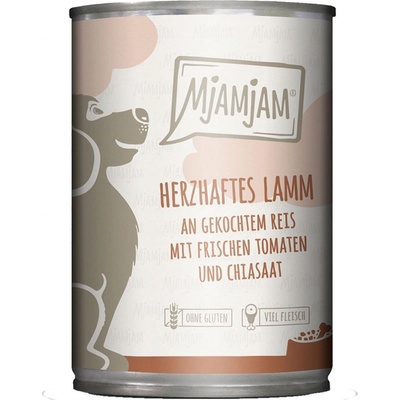 MjAMjAM výživné jehněčí na vařené rýži s čerstvými rajčaty 6 x 400 g