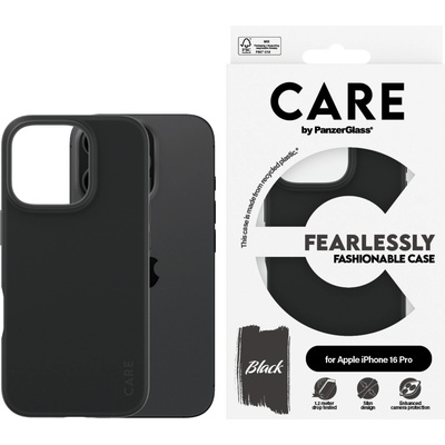 Panzer Гръб CARE by PanzerGlass Fashionable за iPhone 16 Pro - Черен