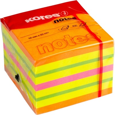 Kores Neónové bločky CUBO Summer 400 lístkov 50x50mm, mix farieb