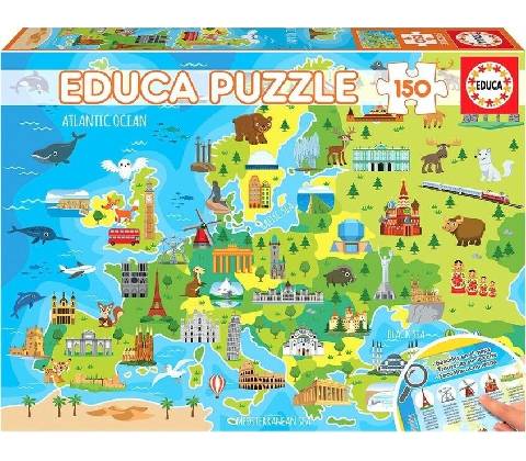 EDUCA Mapa Evropy 150 dielov