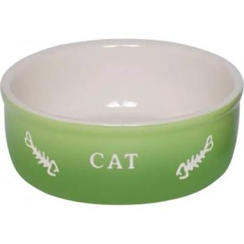 Image 1 of Nobby Съд за храна или вода керамичен Gradient CAT зелен - Ø 13, 5 x 4, 5 см 250 мл NOBBY Германия 82372